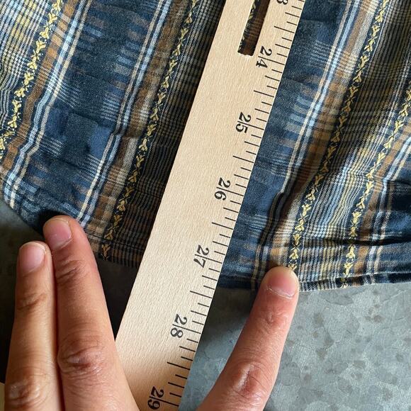 Vintage REI Plaid Western Snap Button Up Shirt Mens Small Hiking Outdoor 90s Y2K - Picture 9 of 9